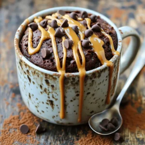 - 4 tablespoons all-purpose flour - 4 tablespoons granulated sugar - 2 tablespoons cocoa powder - 1/8 teaspoon baking powder - 1/8 teaspoon salt - 3 tablespoons milk - 2 tablespoons peanut butter - 1 tablespoon vegetable oil - 1/4 teaspoon vanilla extract - Optional: chocolate chips for extra indulgence Gathering the right ingredients for your chocolate peanut butter mug cake is key. You want to use fresh items for the best flavor. Start with all-purpose flour, sugar, and cocoa powder. These give the cake its soft texture and rich taste. Next, add a pinch of baking powder and salt. The baking powder helps the cake rise, while salt brings out the sweetness. For the wet ingredients, grab milk, peanut butter, vegetable oil, and vanilla extract. The milk keeps the cake moist. Peanut butter adds creaminess and flavor. Oil helps with texture, and vanilla gives a warm note. Lastly, if you want an extra treat, consider adding chocolate chips. They melt and create little pockets of chocolate in your cake, making each bite even better. By using these ingredients, you create a quick and easy dessert that tastes amazing! Start by gathering your mug and a fork. In your 12 oz microwave-safe mug, mix these dry ingredients: - 4 tablespoons all-purpose flour - 4 tablespoons granulated sugar - 2 tablespoons cocoa powder - 1/8 teaspoon baking powder - 1/8 teaspoon salt Use the fork to mix them well. Make sure the flour, sugar, cocoa, baking powder, and salt blend evenly. An even blend is key to a delicious cake. Next, you will add the wet ingredients. Pour in: - 3 tablespoons milk - 2 tablespoons peanut butter - 1 tablespoon vegetable oil - 1/4 teaspoon vanilla extract Stir these ingredients into the dry mix. Use the fork to make a smooth batter. You want it free of lumps. If you like, add some chocolate chips for an extra treat. Now it’s time to cook your cake. Place the mug in the microwave. Set it on high for about 1 minute and 20 seconds. Keep an eye on it. The cooking time can change based on your microwave. When it’s done, the cake should rise and look set. It might be a bit moist in the center. Let it cool for a minute or two. This will help it set up better before you dig in. To keep your cake moist, mix the dry and wet ingredients well. Use a fork to blend them until smooth. This helps the batter come together nicely. If you see lumps, keep stirring until all the ingredients are mixed. Next, watch the microwave time closely. Start with 1 minute and 20 seconds. Every microwave is different, so check the cake as it cooks. The cake should rise and look set. It might seem a bit moist in the middle, but that's okay! It will firm up as it cools. Serving your mug cake right in the mug gives it a cozy feel. It looks cute and makes it easy to enjoy. For a fun touch, sprinkle cocoa powder or add extra chocolate chips on top. You can also add a dollop of whipped cream to make it even better. A spoon beside the mug makes it ready for you to dig in! For this recipe, use a 12 oz microwave-safe mug. This size helps the cake rise without overflowing. You'll also need a fork for mixing. A measuring spoon will help you get the right amounts of each ingredient. Keep it simple, and you will enjoy this easy treat! {{image_2}} You can make this mug cake even better with fun flavors. Adding nuts like chopped peanuts will give it a nice crunch. You can also try using different chocolate types. Dark chocolate chips or white chocolate chunks can change the taste. Each option adds a unique flavor twist that makes your mug cake special. If you need a gluten-free option, swap out all-purpose flour with almond or coconut flour. Both work well and keep the cake tasty. For a dairy-free version, use almond milk or oat milk instead of regular milk. These swaps will not change the mug cake's yumminess. Top your mug cake with a scoop of ice cream or some fresh berries for a treat. The cold ice cream pairs well with the warm cake. You can also make it a full dessert by adding whipped cream on top. This makes it feel more festive and fun. Don't forget to place a spoon beside the mug for easy enjoyment! To keep your chocolate peanut butter mug cake fresh, store it in an airtight container. Avoid letting air in, as this can dry it out. Place the cake in the fridge if you do not eat it right away. This helps to keep it moist for up to two days. When you want to reheat it, use the microwave. Place the mug in the microwave for about 10 to 15 seconds. Check it often to make sure it does not overheat. Yes, you can prepare the batter in advance. Mix the dry ingredients and wet ingredients separately. Store each in a sealed container in the fridge. When you are ready to eat, combine them in your mug. For next-day enjoyment, simply microwave the mug for about 1 minute and 20 seconds. Let it sit for a minute to cool. This way, you can enjoy a warm treat that tastes fresh! To make a chocolate peanut butter mug cake, start by mixing dry ingredients in a microwave-safe mug. Combine 4 tablespoons of all-purpose flour, 4 tablespoons of granulated sugar, 2 tablespoons of cocoa powder, 1/8 teaspoon of baking powder, and 1/8 teaspoon of salt. Stir well with a fork. Next, add 3 tablespoons of milk, 2 tablespoons of peanut butter, 1 tablespoon of vegetable oil, and 1/4 teaspoon of vanilla extract. Mix until smooth. If you love chocolate, fold in some chocolate chips. Microwave the mug for about 1 minute and 20 seconds. Watch closely, as times may vary. The cake should rise and look set. Let it cool for a minute before digging in. Yes, you can use different nut butters. Almond butter or cashew butter works well. Each nut butter adds its own unique flavor. Almond butter will give a nutty taste, while cashew butter is creamier. Just keep in mind that the taste will change, but it will still be delicious! This recipe makes one serving. It’s perfect for a quick treat. If you want more, simply double the ingredients. Make sure you use a bigger mug or separate mugs for each serving. Enjoy! This blog post shared a simple recipe for a chocolate peanut butter mug cake. You learned the key ingredients, step-by-step instructions, and helpful tips for a moist cake. Plus, we covered fun variations and storage tips for later enjoyment. Making this mug cake is easy and satisfying. You can impress friends or enjoy it yourself. Remember to keep experimenting with flavors and presentations. A quick mug cake can be a sweet delight any time you want! Enjoy your baking adventure!