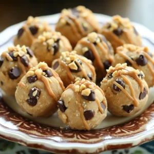 - 1 cup natural peanut butter - 1/2 cup almond flour - 1/4 cup honey or maple syrup - 1 teaspoon vanilla extract - 1/4 teaspoon sea salt These ingredients form the heart of your peanut butter cookie dough bites. Natural peanut butter gives a rich flavor and soft texture. Almond flour adds a nutty taste and keeps the bites gluten-free. Honey or maple syrup sweetens the mix without overpowering it. Vanilla extract enhances the overall flavor, and sea salt balances the sweetness. - 1/2 cup mini chocolate chips - Crushed peanuts for rolling Adding mini chocolate chips gives a fun twist to your bites. They melt slightly and create a delightful texture. Crushed peanuts can coat the bites for extra crunch. This step is not necessary, but it adds a lovely touch. - Large mixing bowl - Measuring cups and spoons - Parchment paper - Airtight container These tools make the process smooth and easy. Use a large mixing bowl to combine all your ingredients well. Measuring cups and spoons ensure you get the right amounts. Parchment paper helps with cleanup and keeps your bites from sticking. Finally, an airtight container keeps your treats fresh. - In a large mixing bowl, combine: - 1 cup natural peanut butter - 1/2 cup almond flour - 1/4 cup honey or maple syrup - 1 teaspoon vanilla extract - 1/4 teaspoon sea salt Start mixing these ingredients together. Use a sturdy spoon or spatula. Mix until smooth and well integrated. You want a creamy and thick dough. Next, it’s time to shape the dough. Use your hands to form small bite-sized balls. Aim for about 1 inch in diameter. If the dough feels sticky, wet your hands slightly. This makes rolling easier. You can also roll the bites in crushed peanuts for extra crunch. Place the cookie dough bites on a parchment-lined baking sheet. Refrigerate them for at least 30 minutes to firm up. After they are firm, transfer the bites to an airtight container. Store them in the refrigerator to keep them fresh. To make these bites even better, try swapping almond flour with oat flour. Oat flour adds a mild taste and great texture. You can also use different nut butters like almond or cashew. Each nut butter brings its own flavor. They can change how your bites taste, making them fun to try. When serving, think about how to make them look great. Place the bites on a colorful plate to catch the eye. You can drizzle melted peanut butter on top for a nice touch. Adding crushed peanuts on top can give extra crunch and look nice too. Get creative and have fun with how you display them! You can make these bites ahead of time. Just store them in an airtight container in the fridge. They stay fresh and tasty for about a week. If you want to change things up, add quick mix-ins like chia seeds or dried fruit. This way, you can customize your bites in a snap! {{image_2}} You can easily change up the flavor of these bites. Here are two fun ideas: - Cocoa Peanut Butter Bites: Add 2 tablespoons of unsweetened cocoa powder to the mix. This gives your bites a rich, chocolatey taste. You can also swap the mini chocolate chips for dark chocolate chunks for an extra twist. - Coconut Almond Bites: Replace half of the almond flour with unsweetened shredded coconut. This will add a nice texture and a tropical flavor. You can also use almond butter instead of peanut butter for a new taste. If you want to make these bites fit your diet, here are some easy swaps: - Vegan and gluten-free alternatives: Use maple syrup instead of honey for a vegan option. Ensure that your almond flour is certified gluten-free to keep it safe for gluten-intolerant friends. - Healthier ingredient swaps: You can replace mini chocolate chips with dark chocolate chips or dried fruit. This reduces sugar and adds more nutrients to your treats. Make your bites festive with these ideas: - Holiday-themed variations: Add spices like cinnamon or nutmeg for a warm, holiday flavor. You can also shape the bites into holiday-themed shapes using cookie cutters. - Incorporating seasonal flavors: During fall, mix in pumpkin puree for a seasonal twist. In spring, try adding lemon zest for a fresh taste. These simple changes can keep your bites exciting all year long. To keep your peanut butter cookie dough bites fresh, store them in the fridge. Use an airtight container to seal in flavor and moisture. This method keeps them tasty for days. If you want to save them longer, freeze the bites. Place them on a baking sheet to freeze first. Once frozen, transfer them to a freezer-safe container. This keeps them from sticking together, making it easy to grab a few. You can keep these bites in the fridge for about a week. In the freezer, they can last up to three months. Check for signs of spoilage before eating. If they smell off or have a strange texture, it’s best to throw them out. Always trust your senses when it comes to food safety. You can enjoy these cookie dough bites chilled or at room temperature. If you prefer, you can gently heat them in the microwave for a few seconds. Just be careful not to melt them. They taste great as a quick snack or dessert after storage. Enjoy them straight from the fridge or let them sit out for a while before serving. You can use regular flour, but I don’t recommend it. Almond flour makes these bites soft and moist. Regular flour may change the texture and make them dry. Almond flour is also gluten-free. This is great for those with gluten issues. To reduce sweetness, use less honey or maple syrup. You can also add a pinch of sea salt. This helps balance the flavors. Another option is to use unsweetened cocoa powder. It adds rich flavor without extra sugar. Yes, you can add protein powder! Start with one to two tablespoons. Mix it well with the peanut butter and almond flour. This keeps the dough consistent. You may need to adjust the liquids slightly if it gets too thick. This blog post covered a delicious recipe for cookie dough bites. We explored key ingredients like natural peanut butter and almond flour. I provided tips for perfecting flavor and texture. You learned ways to customize your bites and keep them fresh. Now, with all this knowledge, you can make your own tasty treats. Get started, experiment, and enjoy every bite! You’ll impress friends and family with your tasty creations. Happy cooking!