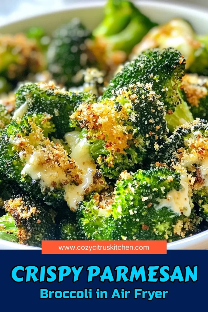 Looking for a delicious and healthy side dish? Try this Crispy Air Fryer Parmesan Broccoli! With just a few simple ingredients and easy instructions, you can whip up this flavorful dish in 15 minutes. Perfectly seasoned and crispy, it’s sure to be a hit at your dinner table. Click through for the full recipe and discover how to make this tasty treat today! #AirFryerRecipes #HealthyEating #BroccoliRecipes #SnackIdeas