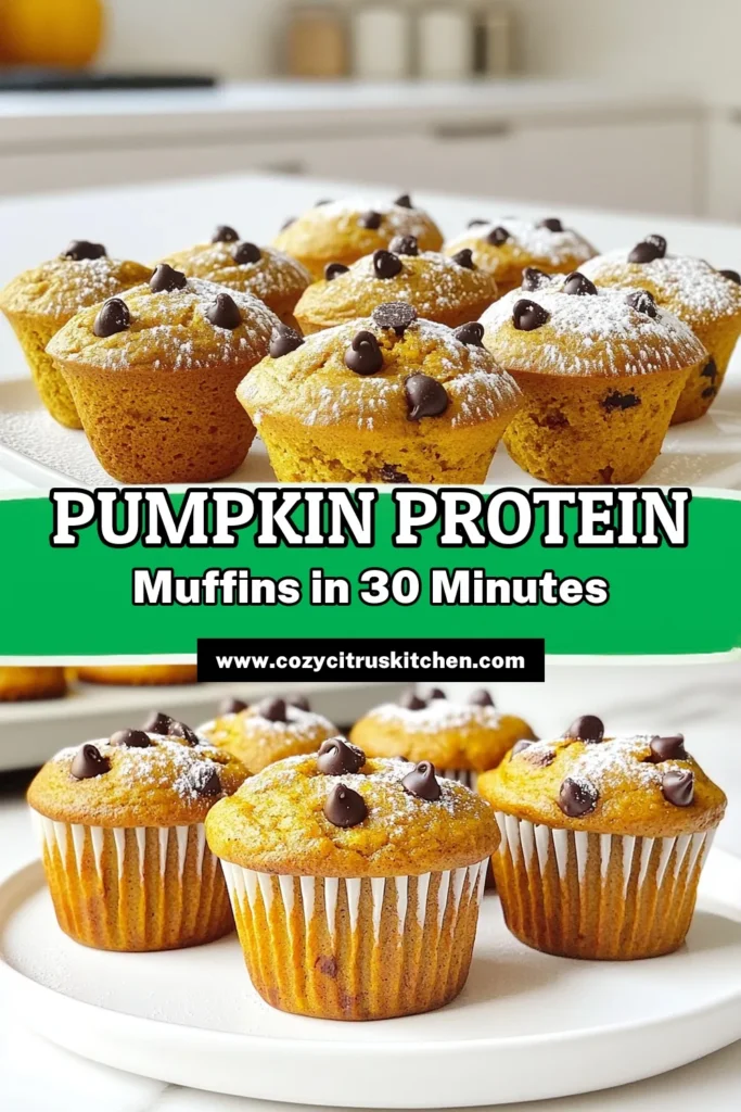 Fuel your day with these delicious Pumpkin Power Protein Muffins! Packed with nutritious ingredients like pumpkin puree and Greek yogurt, these muffins are not just tasty but also a great source of protein. Perfect for breakfast or a snack, they're easy to whip up in just 30 minutes. Click through for the full recipe and bring this wholesome treat to your kitchen today! #PumpkinRecipes #HealthySnacks #ProteinMuffins #FallBaking