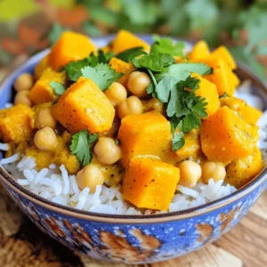 - 1 medium butternut squash, peeled and cubed - 1 can (15 oz) chickpeas, drained and rinsed - 1 medium onion, diced - 3 cloves garlic, minced - 1 tablespoon ginger, grated These vegetables form the base of our dish. The butternut squash brings a sweet and creamy texture. Chickpeas add protein and heartiness. The onion, garlic, and ginger create a fragrant foundation for the curry. - 2 teaspoons curry powder - 1 teaspoon ground cumin - 1 teaspoon turmeric - 1 teaspoon smoked paprika Spices are the stars in this recipe. Curry powder gives warmth and depth. Ground cumin adds earthiness, while turmeric gives a lovely golden color. Smoked paprika offers a touch of smokiness that enhances the flavor. - 1 can (14 oz) coconut milk - 1 can (14.5 oz) diced tomatoes - 1 cup vegetable broth - Salt and pepper to taste - Fresh cilantro for garnish - Cooked rice or quinoa for serving The liquids tie everything together. Coconut milk provides creaminess, while diced tomatoes add acidity and sweetness. Vegetable broth brings extra flavor. Use salt and pepper to balance the taste. Fresh cilantro adds a burst of color and freshness on top. Enjoy this curry with rice or quinoa for a complete meal. - Peeling and cubing the butternut squash: Start by cutting off the top and bottom of the squash. Use a sharp knife to peel the skin. Then, cut it in half and scoop out the seeds. Next, chop it into small cubes, about one inch each. This size cooks well and soaks up flavor. - Rinsing and draining chickpeas: Open a can of chickpeas and pour it into a colander. Rinse them under cold water. This step helps remove extra salt and improves the taste. Drain them well and set aside. - Chopping onion and garlic, and grating ginger: Dice one medium onion into small pieces. Mince three cloves of garlic. For ginger, use a grater to get one tablespoon. These will add great flavor to your curry. - Layering the vegetables: In your slow cooker, start with the cubed butternut squash. Next, add the rinsed chickpeas followed by the diced onion, minced garlic, and grated ginger. The order helps the flavors mix well. - Adding chickpeas and spices: Now, sprinkle in the spices. Use two teaspoons of curry powder, one teaspoon of ground cumin, one teaspoon of turmeric, and one teaspoon of smoked paprika. Stir everything together to coat the veggies with the spices. - Pouring in liquids: Pour in one can of coconut milk, one can of diced tomatoes, and one cup of vegetable broth. Mix well to combine everything. This will create a rich and creamy curry. - Cooking times for low and high settings: Cover the slow cooker. If you set it to low, cook for 6 to 8 hours. For a faster option, set it to high and cook for 3 to 4 hours. The squash should be soft when done, and the flavors will blend beautifully. To adjust spice levels, taste as you go. If you like heat, add more curry powder or a pinch of cayenne. For milder curry, reduce the spice. You can also add a touch of brown sugar for balance. For extra creaminess, stir in a dollop of yogurt or cashew cream before serving. This adds richness and enhances the curry's texture. Coconut milk is already creamy, but a little extra can take it up a notch. The best sides for curry are rice or quinoa. Both soak up the sauce well. Naan bread is another great choice for dipping. You can also serve it with a side salad for freshness. For garnishing, fresh cilantro adds a bright touch. Chop it finely and sprinkle over the curry before serving. You can also add a squeeze of lime for a zesty kick. Avoid overcooking the squash. It should be tender, but not mushy. If it falls apart, it changes the texture of the dish. Check for doneness at the lower end of the cooking time. Watch your seasoning. Adding salt at the start can lead to a salty dish. Taste before you add more salt or pepper. Adjust it near the end for the best flavor. {{image_2}} You can make this curry even better by adding extra vegetables. Seasonal veggies like carrots, spinach, or bell peppers work well. Just chop them up and toss them in the slow cooker. You can also swap the butternut squash for other squashes, like acorn or pumpkin. This gives the dish a new taste and keeps it exciting. If you want to add more protein, consider adding diced chicken or shrimp. For a vegan option, you can use tofu or tempeh. Chickpeas are great, but these options make the dish heartier. If you are vegetarian, you can keep the chickpeas and add eggs or cheese for extra protein. For those needing gluten-free options, this curry is already a great choice. All the ingredients are gluten-free, making it safe for anyone with gluten issues. If you want to adapt it to be low-carb, skip the rice or quinoa. Instead, serve the curry over cauliflower rice or steamed greens. This keeps the meal light and healthy. To store leftover curry, let it cool first. Use an airtight container. This keeps the curry fresh. Store it in the fridge for up to five days. When you want to reheat, use the stove or microwave. Stir it well to heat evenly. If it's too thick, add a splash of water or broth. This helps bring back the creamy texture. Yes, you can freeze curry! It freezes well for later meals. Use a freezer-safe container or bag. Make sure to leave some space for expansion. To thaw, move the curry to the fridge overnight. You can also use the microwave. Just heat it on low until warm. In the fridge, the curry lasts about five days. Always check for signs of spoilage. If it smells off or the color changes, toss it out. Look for mold or unusual textures. If you see these signs, do not eat it. Safety first! Yes, this recipe is already vegan. It uses coconut milk instead of dairy. You can enjoy a warm, creamy, and tasty dish without any animal products. Just make sure your vegetable broth is also vegan. This curry is perfect for anyone who wants a healthy meal that is plant-based. To thicken your curry, you have a few easy options. First, you can mash some of the butternut squash with a fork. This will help create a thicker texture. Another trick is to add a cornstarch slurry. Mix one tablespoon of cornstarch with two tablespoons of water. Stir it in during the last few minutes of cooking. This method works quickly and well. This curry pairs well with grains and bread. Here are some great ideas: - Cooked rice - Quinoa - Naan bread - Couscous These sides soak up the flavors and make your meal filling. You can also add a fresh salad for a nice crunch. This recipe for Slow Cooker Butternut Squash and Chickpea Curry combines simple, healthy ingredients like squash, chickpeas, and spices. You learned how to prepare, cook, and serve this dish with tips for flavor and possible variations. Enjoy experimenting with different veggies and proteins. Remember to refrigerate leftovers properly and note the signs of spoilage. With a few easy steps, you can create a tasty curry that fits many diets. Enjoy your cooking journey!