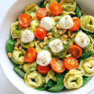 Creamy Pesto Tortellini Salad Fresh and Flavorful Dish
