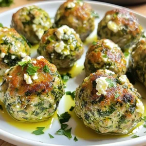 Spinach Feta Turkey Meatballs Flavorful and Easy Recipe