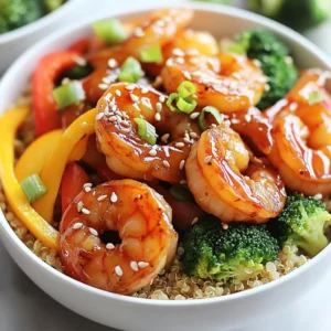 Teriyaki Shrimp Quinoa Bowls Tasty and Healthy Meal