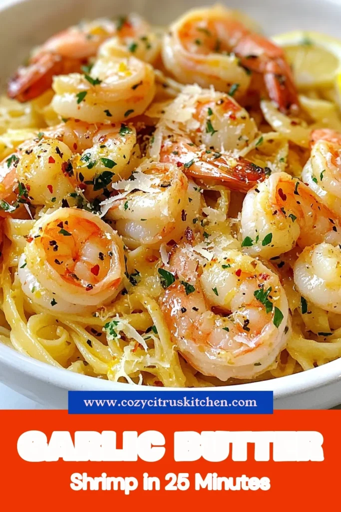 Indulge in this mouthwatering Garlic Butter Shrimp Scampi, a true delight for pasta lovers! This easy garlic shrimp recipe features tender shrimp and linguine, all tossed in a zesty lemon garlic sauce. Perfect for a quick shrimp scampi recipe any night of the week, it's an ideal addition to your meal rotation. Try this delicious shrimp scampi linguine and elevate your dinner! Save now! #GarlicButterShrimpRecipe #EasyGarlicShrimpPasta #ShrimpScampiLinguine #LemonGarlicShrimp