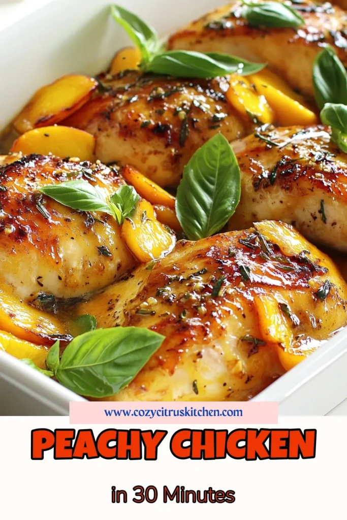 Discover the delicious Peach Glazed Chicken recipe that everyone loves! This easy chicken dinner is perfect for summer and combines juicy grilled chicken with a mouthwatering peach sauce. Packed with flavor, it’s a healthy peach dish that will impress your family and friends. Perfect for weeknight meals, this summer chicken recipe is quick to prepare and sure to be a hit. Save and try it today! #PeachGlazedChicken #EasyChickenDinner #SummerChickenRecipes #HealthyPeachDishes