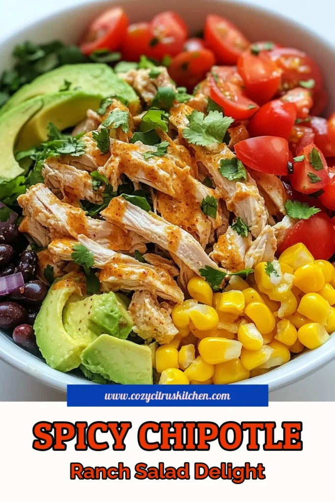 Discover the ultimate Chipotle Ranch Chicken Salad that's healthy and packed with flavor! This easy chicken salad with beans combines shredded chicken, black beans, corn, and a creamy Greek yogurt dressing for a delicious twist. Perfect for meal prep or a quick lunch, this chipotle chicken salad recipe is sure to be a hit. Try this healthy chicken salad recipe today and savor every bite! Save this recipe now! #HealthyRecipes #ChickenSalad #MealPrep #ChipotleRanch