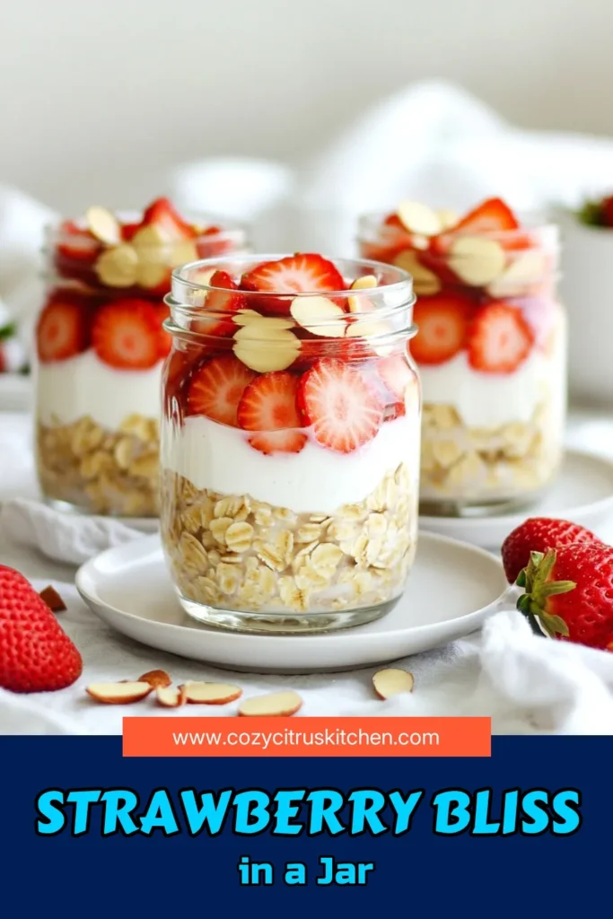 Start your mornings deliciously with Strawberry Shortcake Overnight Oats! This easy recipe combines rolled oats, fresh strawberries, and creamy yogurt for a nutritious breakfast that’s ready when you are. Perfect for busy mornings, you can prep it in just 10 minutes and let it chill overnight. Click through for detailed instructions and make your mornings brighter! #OvernightOats #HealthyBreakfast #StrawberryShortcake #MealPrepIdeas