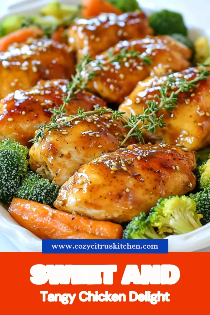Looking for an easy weeknight meal? Try this delicious honey mustard chicken recipe! This one-pan chicken recipe features tender baked chicken with vegetables like broccoli and carrots, making it a healthy chicken dinner the whole family will love. With just 30 minutes of prep time, you can enjoy a flavorful dish that's perfect for busy evenings. Save this recipe for a simple and nutritious meal tonight! #HoneyMustardChicken #OnePanRecipes #HealthyDinner #EasyMeals