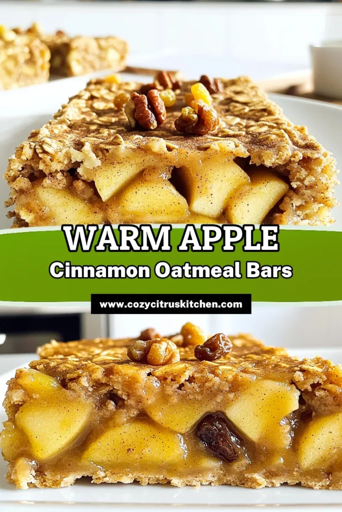 Indulge in these delicious Apple Cinnamon Oatmeal Bars that are perfect for a quick breakfast or snack! Made with wholesome ingredients like rolled oats, almond flour, and fresh apples, these bars are easy to make and oh-so-satisfying. Discover the full recipe and enjoy a guilt-free treat that you can customize with your favorite mix-ins. Click to explore the recipe and start baking today! #OatmealBars #HealthySnacking #AppleRecipes #BakingFun