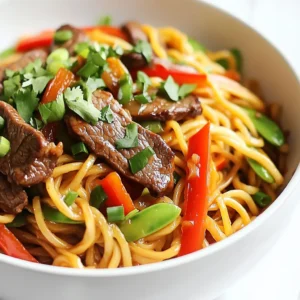 Spicy Garlic Noodles with Beef Flavorful Delight