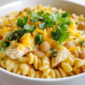 White Chicken Chili Mac Creamy and Flavorful Dish