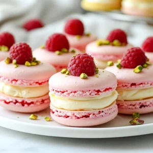 Raspberry Pistachio Macarons Delicious Flavor Fusion
