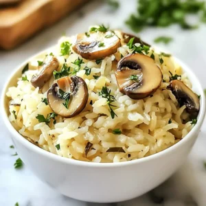 Garlic Butter Mushroom Rice Flavorful Comfort Meal