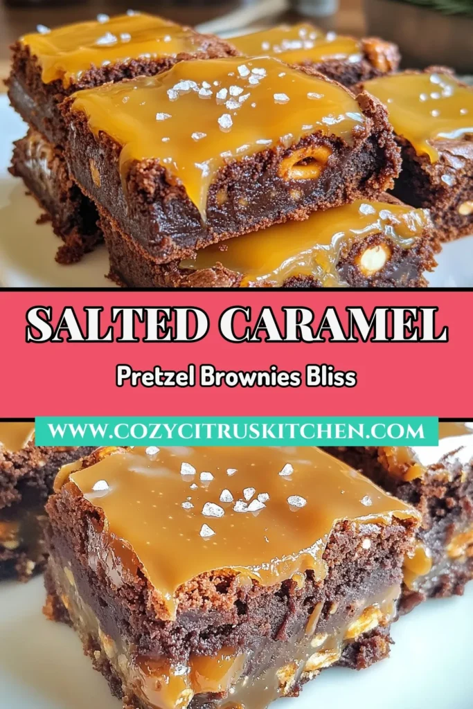 Indulge in these delectable salted caramel brownies with our easy pretzel brownie recipe! This chocolate pretzel dessert combines rich, fudgy brownies with crunchy pretzels and a drizzle of salted caramel sauce for an unforgettable treat. Perfect for any occasion, these salted caramel desserts are a crowd-pleaser. Try this easy brownie recipe today and satisfy your sweet tooth! Save this recipe for later! #SaltedCaramelBrownies #PretzelBrownieRecipe #ChocolatePretzelDessert #EasyBrownieRecipes