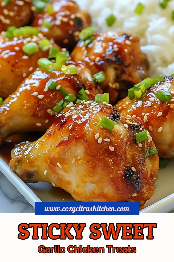 Discover the mouthwatering recipes for Honey Garlic Chicken Drumsticks that are sure to impress! This easy chicken drumsticks marinade combines honey, soy sauce, and garlic for a flavorful baked chicken drumsticks recipe. Enjoy crispy oven-baked chicken with a sweet and savory glaze the whole family will love. Perfect for any occasion! Save this delicious honey soy sauce chicken recipe and elevate your dinner game today! #HoneyGarlicChicken #BakedChickenDrumsticks #EasyRecipe #ChickenMarinade