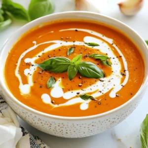Creamy Roasted Tomato Soup Comforting and Flavorful Dish
