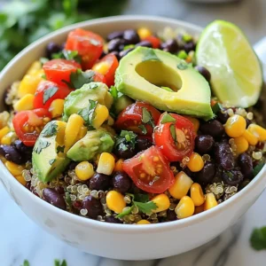 Savory Quinoa Black Bean Burrito Bowls Recipe