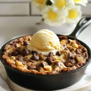 Chocolate Chip Cookie Skillet Delightful Treat Recipe
