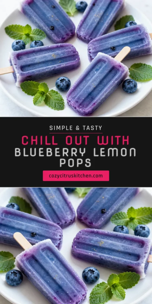 Beat the heat with delicious blueberry lemonade pops! This easy frozen treat combines fresh blueberries and zesty lemon to create refreshing blueberry treats for summer. Perfect for weekend gatherings or as a simple homemade popsicle that everyone will love. Try this fun summer dessert recipe and savor the fruity flavor. Don’t forget to save and share for later! #BlueberryLemonadePops #SummerDessertRecipes #EasyFrozenTreats #RefreshingTreats