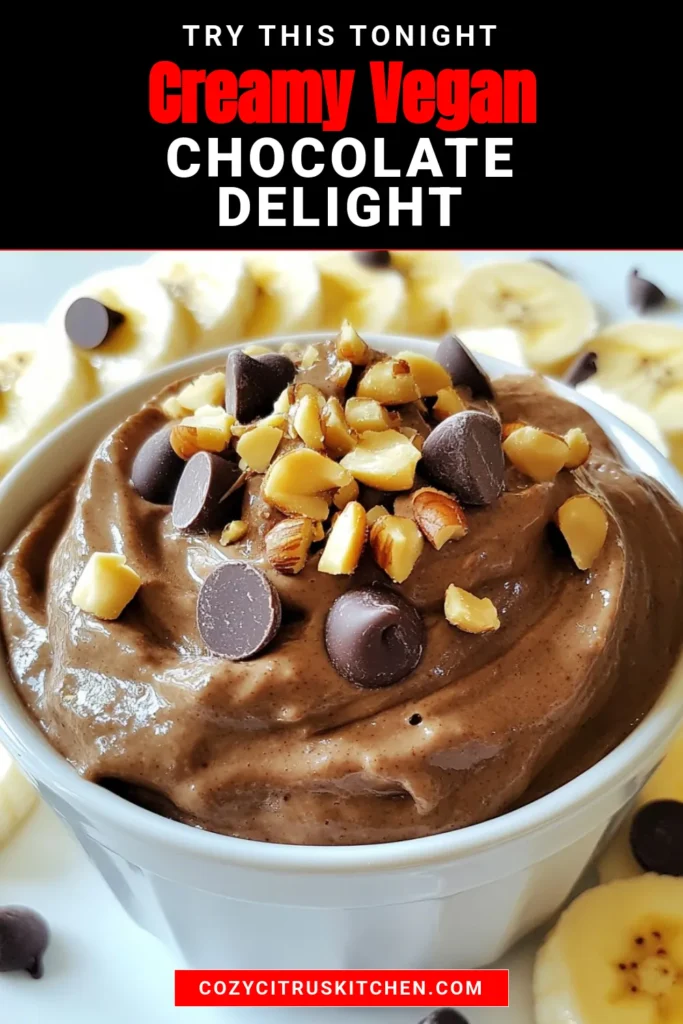 Indulge in this vegan chocolate peanut butter nice cream that's a delightful twist on a banana-based treat! This healthy vegan dessert recipe combines ripe bananas, creamy peanut butter, and rich cocoa to create a delicious dairy-free ice cream alternative. Enjoy an easy vegan frozen treat that's ready in just 10 minutes. Perfect for satisfying your sweet cravings guilt-free. Save this recipe for your next dessert! #VeganChocolateNiceCream #PeanutButterBananaNiceCream #HealthyDessert #DairyFreeTreat