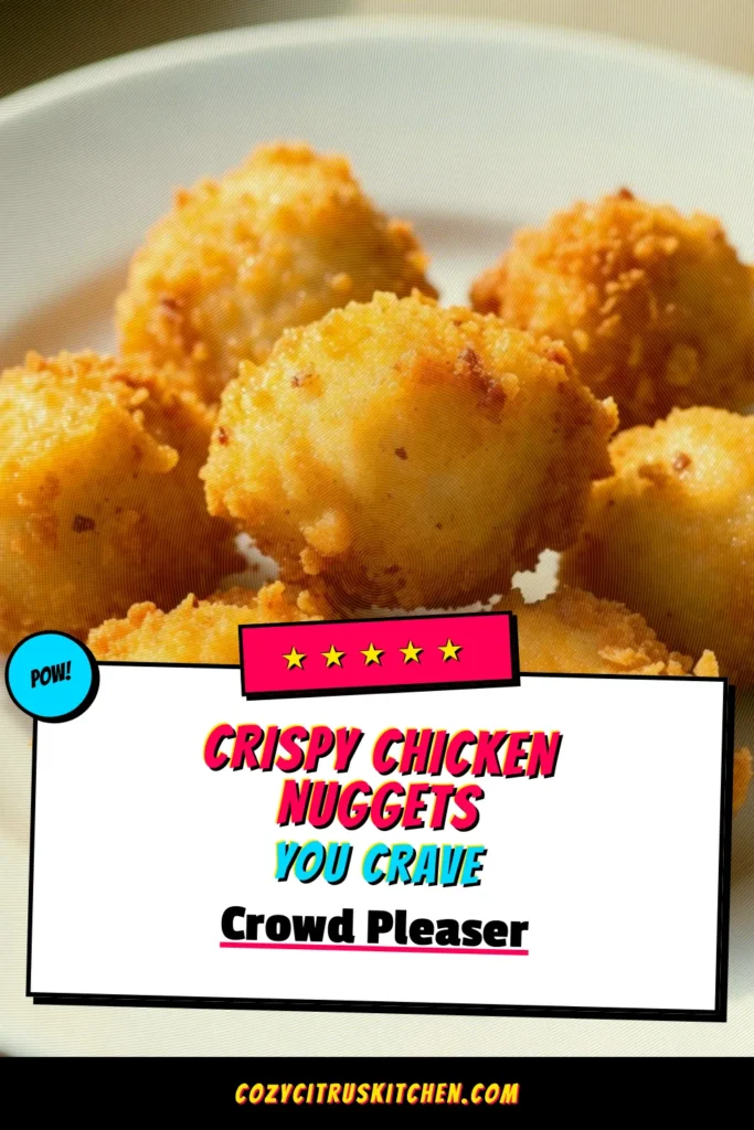 Craving crispy chicken bites? Try this easy chicken nugget recipe that delivers delicious fried chicken nuggets at home! These homemade chicken nuggets are perfect for any occasion. Made with tender chicken breast and a flavorful coating, they're a hit with kids and adults alike. Serve them with your favorite dipping sauces for the ultimate snack. Save this chicken nuggets recipe and enjoy Chick-A-Licious Fried Nuggets tonight! #ChickenNuggets #HomemadeNuggets #CrispyChickenBites #EasyRecipes