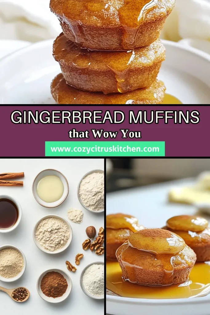 Savor the holiday spirit with these delightful Gingerbread Pancake Muffins! Perfect for brunch, this easy recipe blends healthy muffin ingredients like whole wheat flour and molasses for a wholesome treat. Try these tasty molasses muffins, ideal for festive gatherings or cozy mornings. Don’t miss out on these holiday muffin recipes and brunch muffin ideas that everyone will love! Save this recipe for later! #GingerbreadPancakeMuffins #HealthyMuffinRecipes #HolidayMuffinRecipes #BrunchMuffinIdeas