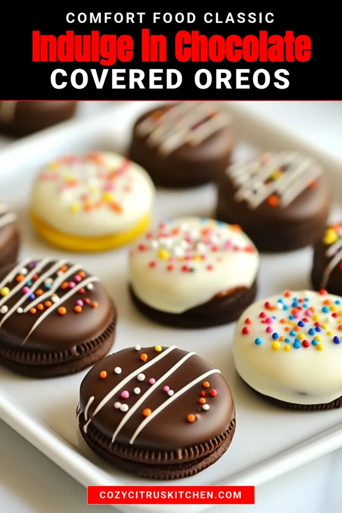 Indulge in these delightful chocolate covered Oreos, the perfect easy Oreo dessert recipe! Discover how to make chocolate Oreos at home with just a few simple ingredients. These Oreo cookie treats will impress everyone at your next gathering. Get ready for a fun and delicious experience! Click for the full recipe and start making these captivating chocolate covered Oreos today! #ChocolateCoveredOreos #OreoDessert #EasyRecipes #HomemadeGoodness