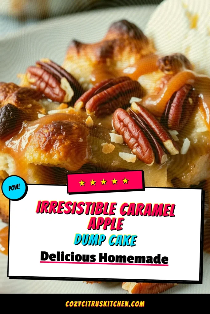 Looking for an irresistible dessert? Try this easy caramel apple dump cake! This delightful apple pie filling dessert combines sweet caramel sauce with a golden yellow cake mix, creating an indulgent treat perfect for any occasion. Just mix, bake, and serve! Don't miss out on this simple yellow cake mix recipe that will wow your guests. Save and try this caramel apple dump cake today! #CaramelAppleDumpCake #EasyDumpCakeRecipe #DessertIdeas #YummyTreats