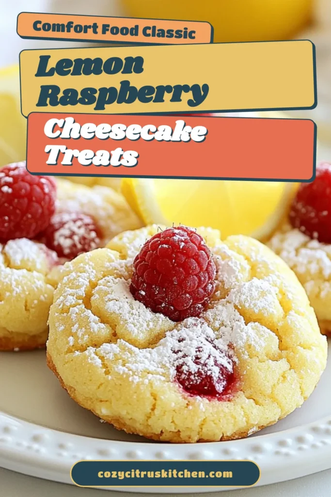 Indulge in the delightful flavors of Lemon Raspberry Cookies with this easy cheesecake cookies recipe! These Cream Cheese Cookies bring together zesty lemon and sweet raspberries for a perfect treat. Ideal for any occasion, they’re among the best easy lemon desserts. Don’t miss out on the twist of white chocolate raspberry cookies! Try the recipe today for a scrumptious addition to your dessert list! #LemonRaspberryCookies #CheesecakeCookies #EasyLemonDesserts #WhiteChocolateRaspberryCookies