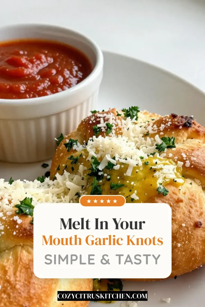 Indulge in these mouthwatering Parmesan garlic knots, a delightful twist on an easy garlic knots recipe! Made with simple pizza dough, fresh herbs, and plenty of cheese, these herb garlic knots are perfect for dipping in marinara sauce. Impress your family with this quick recipe that’s ready in just 30 minutes. Save this easy appetizer idea for your next gathering and enjoy delicious pizza dough knots tonight! #ParmesanGarlicKnots #EasyGarlicKnots #PizzaDoughKnots #GarlicKnotsWithMarinara