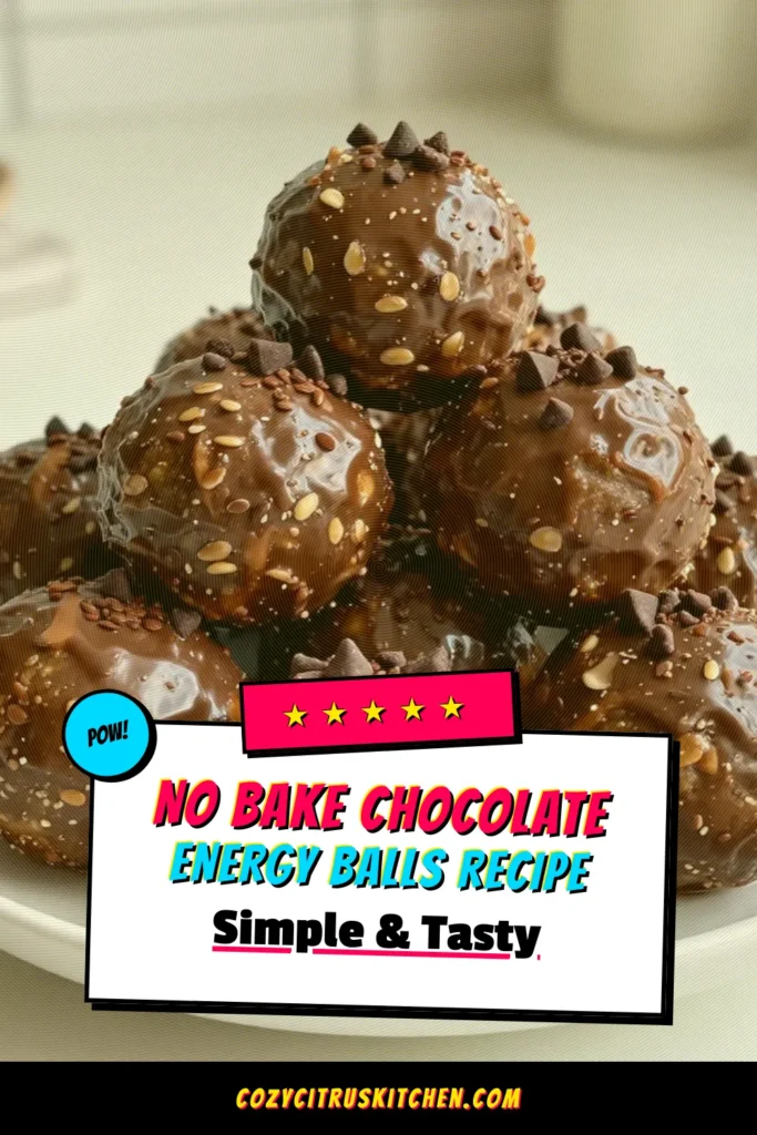 Discover the ultimate Peanut Butter Chocolate Energy Balls recipe! These healthy energy bites are perfect no-bake protein snacks that provide a delicious boost for your day. Packed with rolled oats, natural peanut butter, and chocolate goodness, these chocolate oat energy balls are easy to make and incredibly satisfying. Make your own homemade peanut butter snacks today and feel energized! Save this recipe for later! #EnergyBalls #HealthySnacks #NoBakeRecipes #PeanutButterRecipes