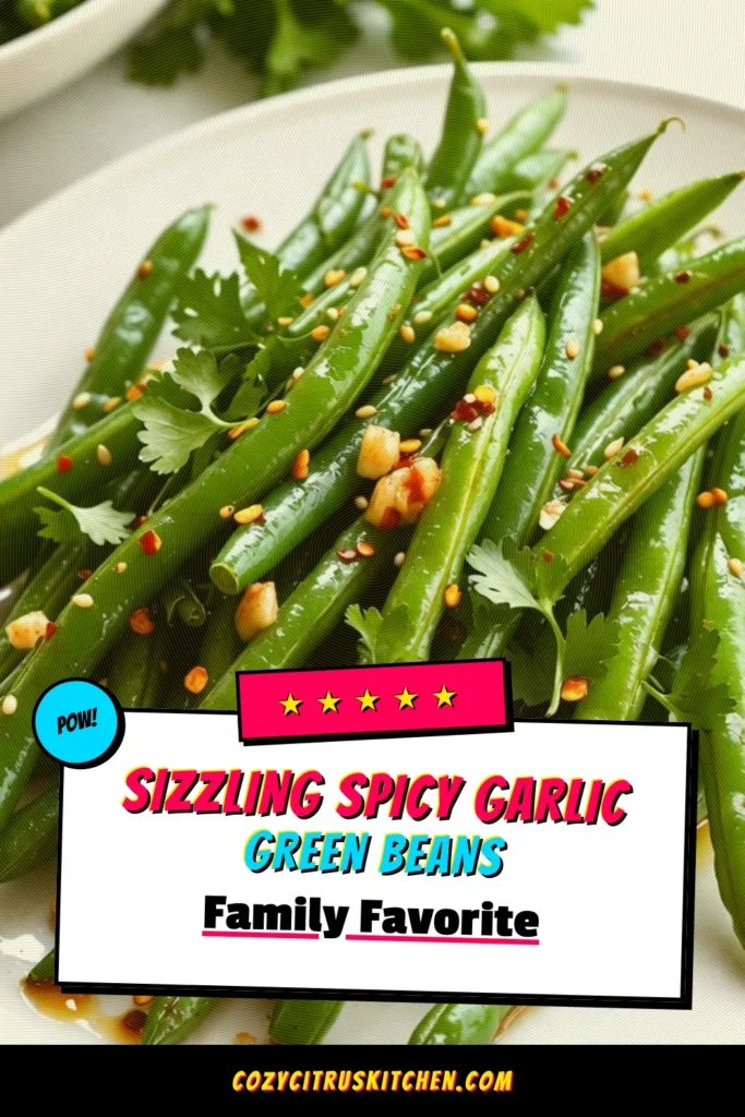 Looking for a delicious and healthy green bean side? Try this Spicy Garlic Green Beans recipe! Quick to prepare, these Asian-inspired green beans are perfect for any meal. With sautéed garlic, a kick of red pepper flakes, and a touch of soy sauce, this easy vegetable side dish will become a favorite at your table. Save this recipe for your next dinner! #SpicyGarlicGreenBeans #HealthyGreenBeanSides #EasyVegetableSideDish #AsianInspiredGreenBeans