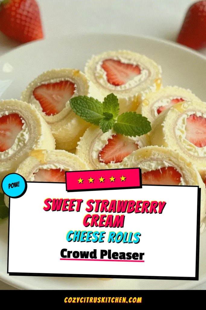 Indulge in these delightful strawberry cream cheese roll-ups, a perfect blend of sweet and creamy! These fruit-filled roll-ups are an easy dessert recipe that requires no baking, making them ideal for quick snacks or party treats. Simply prepare the cream cheese filling, wrap it around fresh strawberries, and enjoy this delicious combination. Make today sweeter with these simple cream cheese recipes! Save this pin and try it out! #NoBakeSnacks #DessertIdeas #FruitRollUps #CreamCheeseRecipes