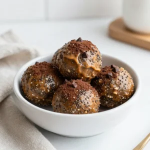 Peanut Butter Chocolate Protein Balls Delicious Snack