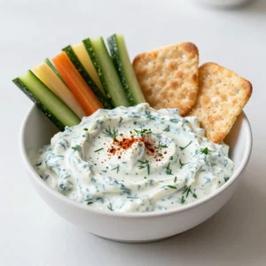 Creamy Greek Yogurt Ranch Dip Flavorful and Fresh