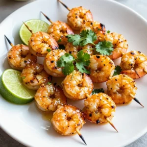 - 1 pound large shrimp, peeled and deveined - 1/4 cup honey - 2 tablespoons lime juice (freshly squeezed) - Zest of 1 lime - 2 cloves garlic, minced - 1 teaspoon chili powder - 1 tablespoon olive oil - Salt and pepper to taste - Fresh cilantro, chopped (for garnish) - Lime wedges (for serving) Using fresh ingredients makes a big difference. Fresh shrimp tastes better and has a nice texture. Fresh lime juice adds a bright flavor that bottled juice cannot match. Fresh garlic packs more punch than garlic powders. Always choose quality ingredients for the best results. You can swap shrimp for chicken or tofu if you want. These proteins work well with the honey-lime flavor. For honey, you can use maple syrup for a vegan option. If you don't have lime, lemon juice works too, but the taste will change slightly. For garlic, you can use garlic powder in a pinch, but fresh is always best. {{ingredient_image_1}} To start, gather a medium bowl. You will mix together the honey, lime juice, lime zest, minced garlic, chili powder, olive oil, salt, and pepper. Whisk them well until the mixture is smooth. This honey lime marinade gives the shrimp a sweet and zesty flavor. Each ingredient plays a part in creating a tasty dish. Next, take your shrimp, which should be peeled and deveined. Add them to the bowl with your marinade. Toss the shrimp gently to coat each piece evenly. Cover the bowl and let it sit in the fridge for about 30 minutes. This step allows the flavors to soak into the shrimp. It makes each bite burst with taste. Now, it&rsquo;s time to grill! Preheat your grill to medium-high heat. If you use wooden skewers, soak them in water for 10-15 minutes to stop them from burning. Thread about 4-5 shrimp onto each skewer. Place the skewers on the grill, cooking each side for 2-3 minutes. Look for the shrimp to turn pink and opaque. Don't overcook them! Once done, remove the skewers and transfer them to a serving platter. Enjoy your beautiful, tasty shrimp garnished with fresh cilantro and lime wedges. To keep shrimp juicy, cook them for a short time. Shrimp cook fast. When they turn pink and opaque, they are done. Aim for 2-3 minutes on each side. If you cook them too long, they get tough and rubbery. Trust me, no one wants that. Preheat your grill to medium-high heat. This helps cook the shrimp evenly. If you use wooden skewers, soak them in water for 10-15 minutes. This step stops them from burning on the grill. Space shrimp evenly on the skewers. This way, they grill nice and evenly. You can add more flavor to your shrimp. Consider adding fresh herbs like basil or mint. These herbs pair well with the honey and lime. You can also try different spices. A pinch of smoked paprika gives a nice kick. For a fruity twist, add pineapple chunks to your skewers. The options are endless! Pro Tips Fresh Ingredients: Always use fresh lime juice and zest for the best flavor. Fresh ingredients elevate the dish and make it more vibrant. Marinating Time: Allow the shrimp to marinate for at least 30 minutes. This lets the flavors penetrate the shrimp, enhancing their taste. Grill Temperature: Make sure your grill is preheated to medium-high. This helps achieve a nice char and prevents the shrimp from sticking. Perfect Cooking: Keep an eye on the shrimp while grilling. They cook quickly, so remove them as soon as they turn pink and opaque to avoid overcooking. {{image_2}} You can kick up the heat with spicy honey lime grilled shrimp. Just add more chili powder. You could also mix in cayenne pepper or red pepper flakes. This will give your shrimp a fiery kick. Adjust the spice to your taste. The sweet honey and zesty lime will still shine through. Transform your grilled shrimp into tasty tacos. Use corn or flour tortillas for the base. Fill them with grilled shrimp, fresh cilantro, and avocado slices. Drizzle with extra honey-lime sauce for added flavor. These tacos are great for a casual dinner or a fun party dish. For a colorful meal, add vegetables to your skewers. Bell peppers, onions, and zucchini work well. Cut them into bite-sized pieces. Mix them with the shrimp in the marinade. This adds more flavor and nutrients to your dish. Plus, the veggies will grill up nice and sweet! After you enjoy your Honey Lime Grilled Shrimp, store any leftovers right away. Place the shrimp in an airtight container. This helps keep them fresh. Store them in the fridge for up to three days. If you leave them out, they can spoil quickly. Always check for any off smells before eating them again. To reheat shrimp, you can use the microwave. Place them in a safe dish and cover them. Heat for about 30 seconds. Check if they are warm. If not, heat for another 15 seconds. You can also use a skillet. Heat on low for a few minutes. This keeps the shrimp tender. Avoid reheating too long; they can become tough. If you want to save shrimp for later, freezing is a great option. First, let the shrimp cool completely. Then, place them in a freezer bag. Squeeze out as much air as possible before sealing. This helps prevent freezer burn. You can freeze shrimp for up to three months. When ready to eat, thaw in the fridge overnight. Cook them as desired. You should marinate shrimp for about 30 minutes. This time lets the shrimp soak up the honey and lime flavors. If you marinate too long, the acid in the lime juice can make the shrimp mushy. So, stick to half an hour for the best taste and texture. Yes, you can use frozen shrimp. Just remember to thaw them first. You can do this by placing them in cold water for about 15-20 minutes. Once thawed, peel and devein them if needed. Using frozen shrimp is a great way to enjoy this dish anytime. Honey lime grilled shrimp pairs well with many dishes. Here are some tasty options: - Rice: White or brown rice complements the shrimp nicely. - Salad: A fresh green salad balances the sweetness of the shrimp. - Tacos: Serve the shrimp in corn tortillas for a fun meal. - Vegetables: Grilled veggies like bell peppers or zucchini add color and flavor. Try these sides for a complete meal that everyone will love! In this post, we explored fresh ingredients and their key role in flavor. You learned how to prepare marinades, marinate shrimp, and grill them perfectly. I shared tips to avoid overcooking and techniques for enhancing taste. We also looked at fun variations like spicy honey lime shrimp and tacos. Finally, we discussed storage and reheating for leftovers. Try these methods to make your next shrimp dish a hit! Remember, fresh ingredients and proper technique lead to great meals. Enjoy your cooking journey!
