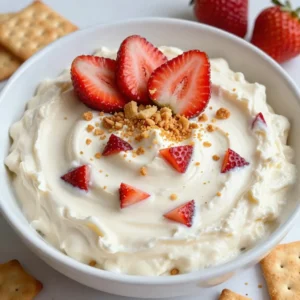 Strawberry Cheesecake Dip Tasty and Simple Delight