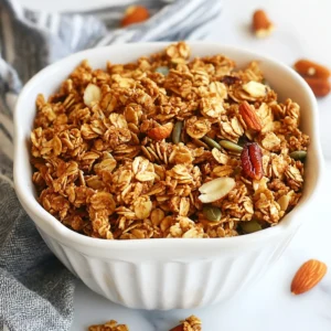 Maple Cinnamon Granola Crunchy and Flavorful Snack