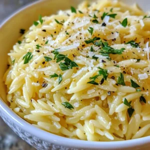 Garlic Butter Parmesan Orzo Flavorful and Simple Dish